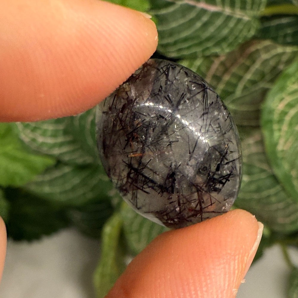 Rutile Quartz Oval Cabochon